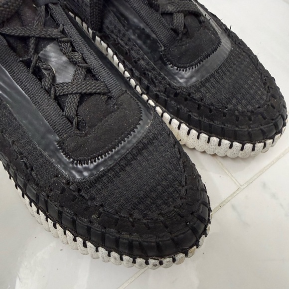 Chloe Nama Black Mesh Sneakers Size 37 - Picture 9 of 11